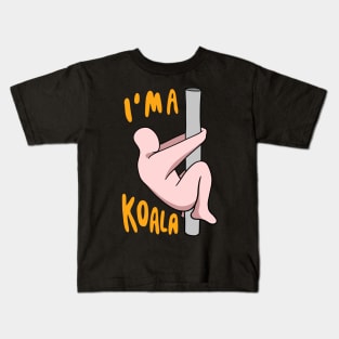 Whimsical Funny Drawing I'm A Koala Kids T-Shirt